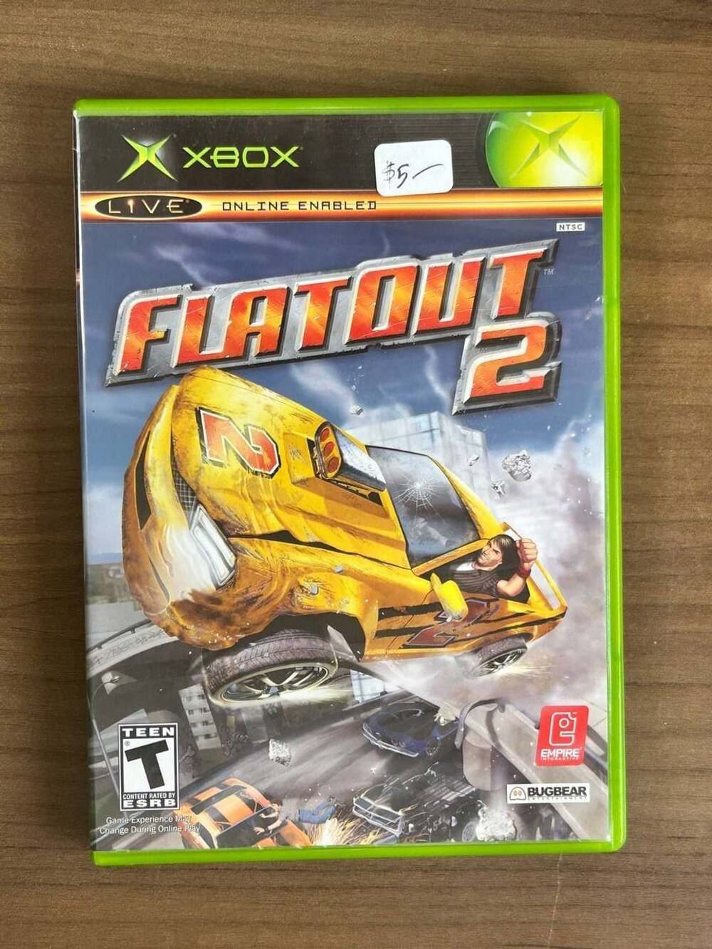 FlatOut 2 Microsoft Xbox 2006 CIB Complete w/ Manual Original Xbox